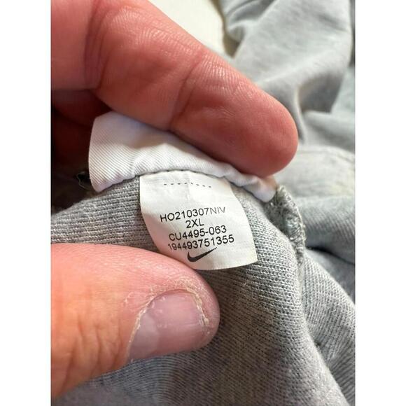 Nike Baylor Bears NCAA Sportswear Tech Fleece Jogger Sweatpants Men XXL Gray - Picture 6 of 7